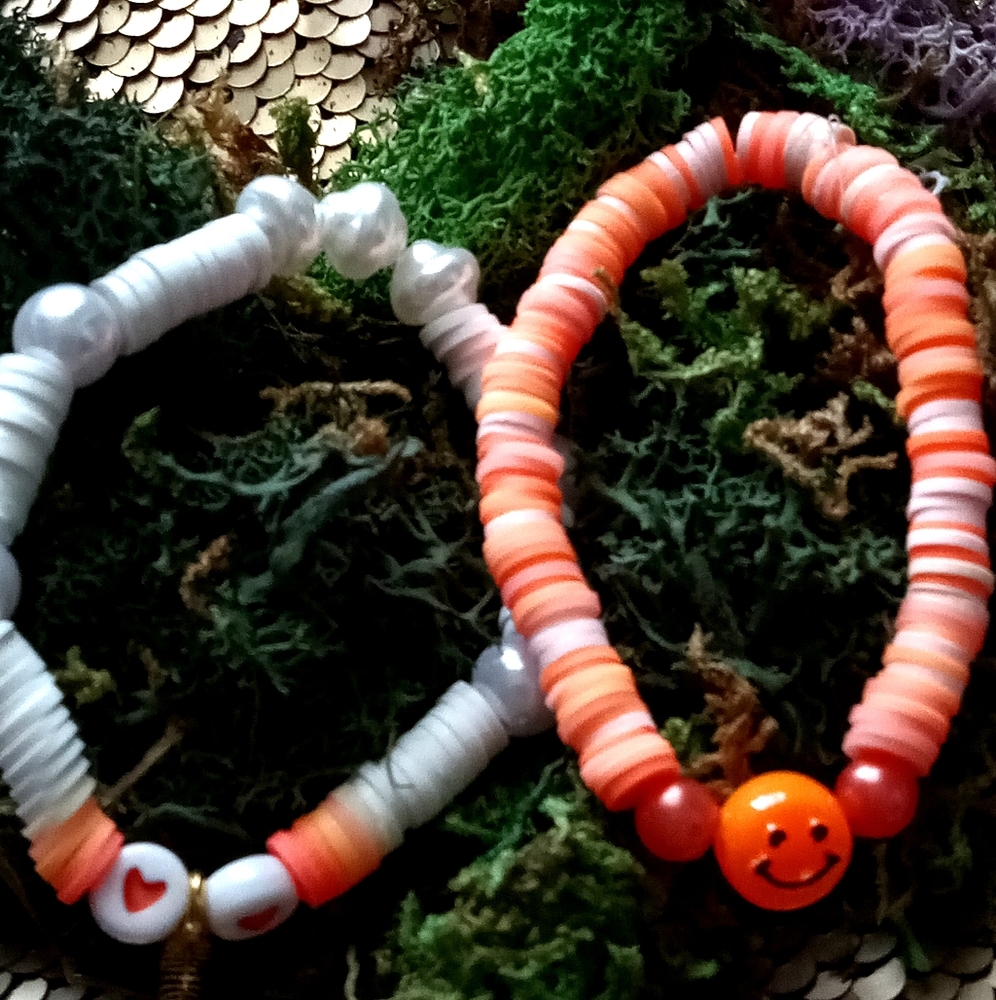 Tangy orange bracelet set